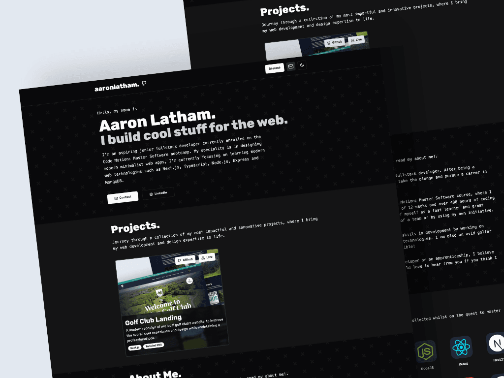 Portfolio Website v1 project